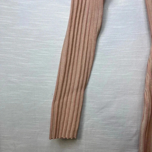 Say What Ribbed Tan MIDI Dress - Picture 3 of 5